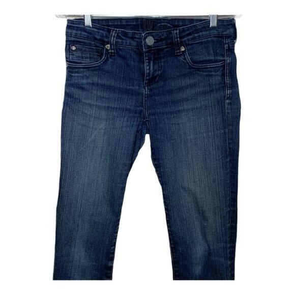 Kut From The Kloth Size 2 Skinny Jeans Dark Blue Stretch Denim Pants - Picture 2 of 12